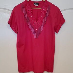 Rare Xperience Blouse, Cowgirl, Crimson